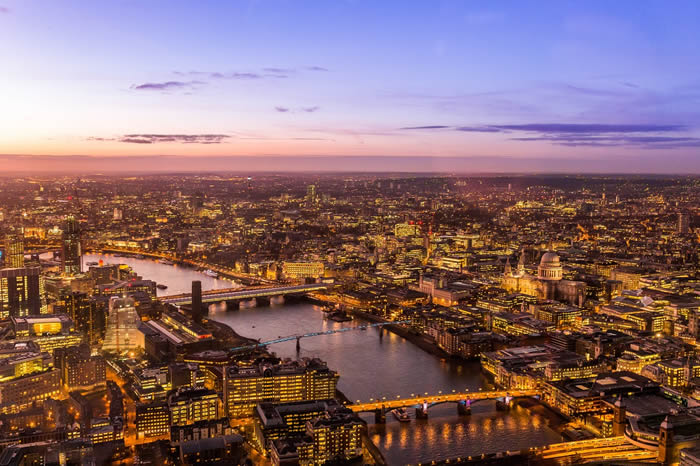 La ville de Londres en Angleterre